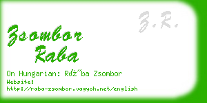 zsombor raba business card